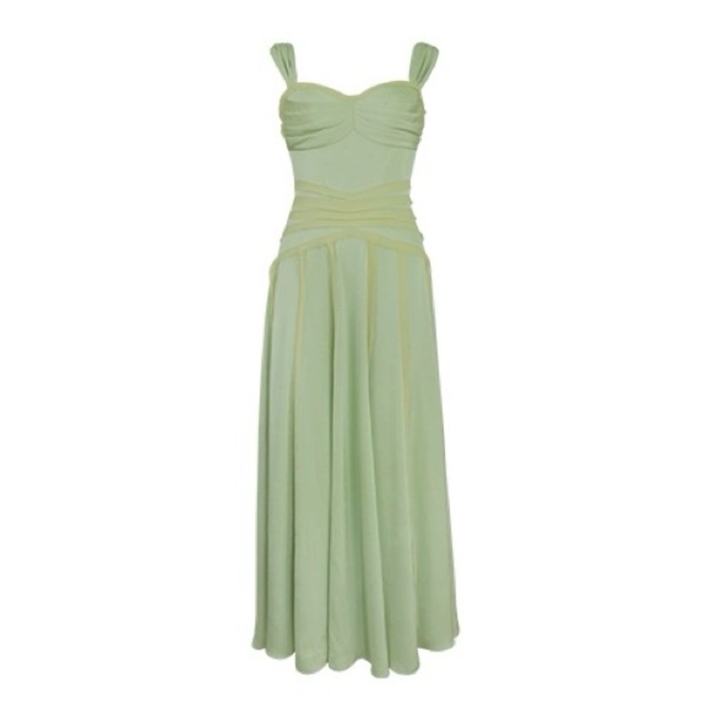 Green cocktail dress